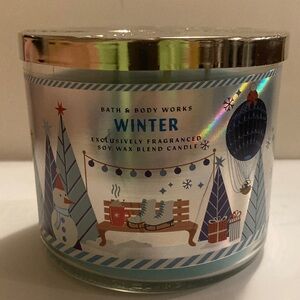 Bath & Body Works Winter Candle with Silver Lid